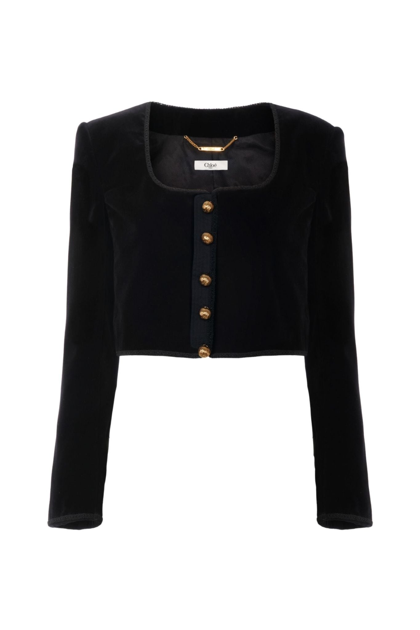 Chloe Cropped Spencer Jacket - Vermillion