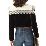 Chloe Cropped Spencer Jacket - Vermillion