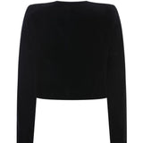 Chloe Cropped Spencer Jacket - Vermillion