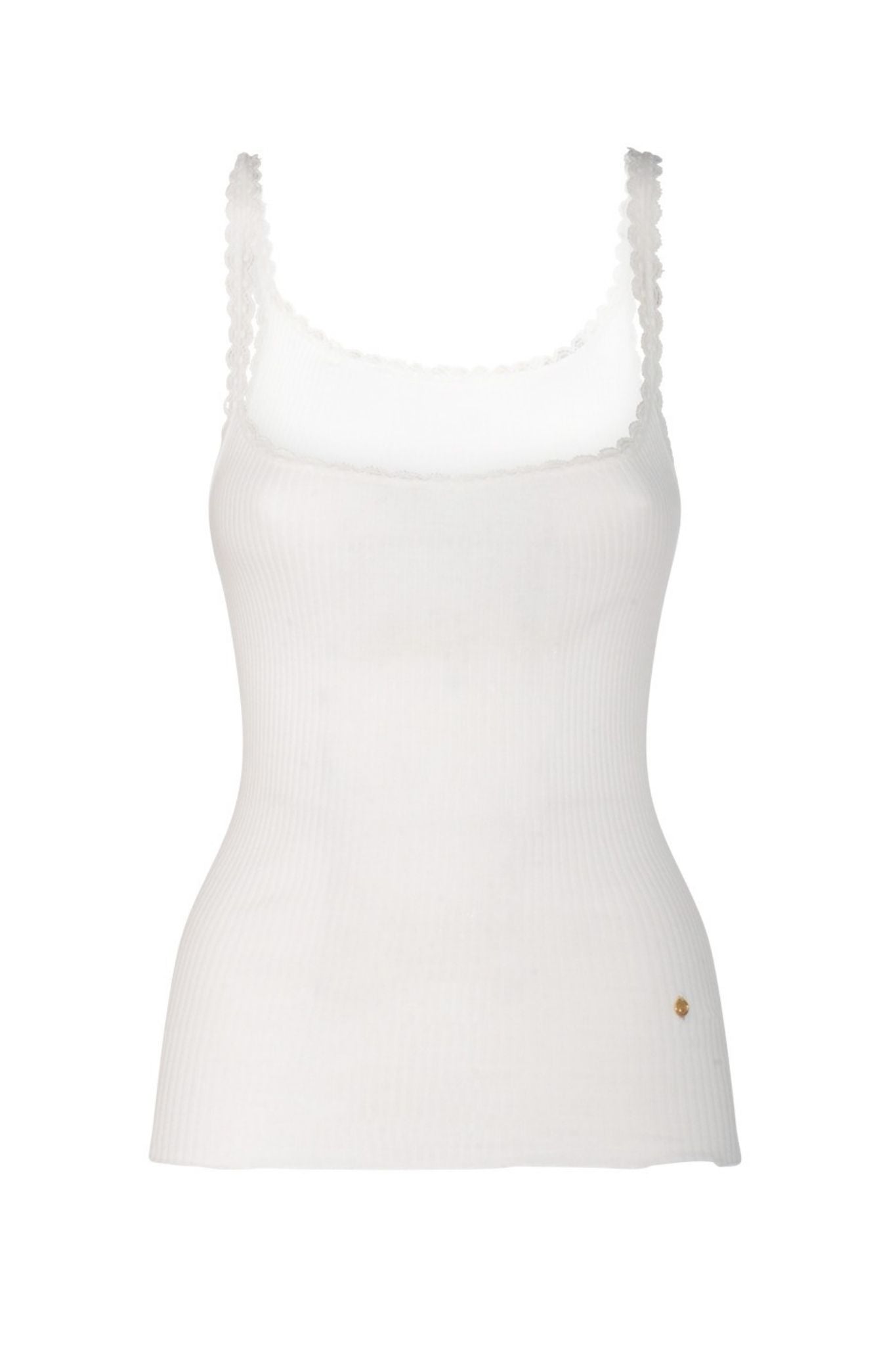 Chloe Fitted Tank Top - Vermillion