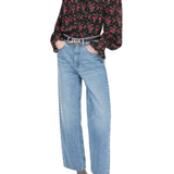 Chloe H170 Tie-Front Ruffled Blouse in Crêpe de Chine - Vermillion