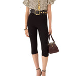 Chloe HT33 Short - sleeve Ruffle Top In Crêpe De Chine - Vermillion