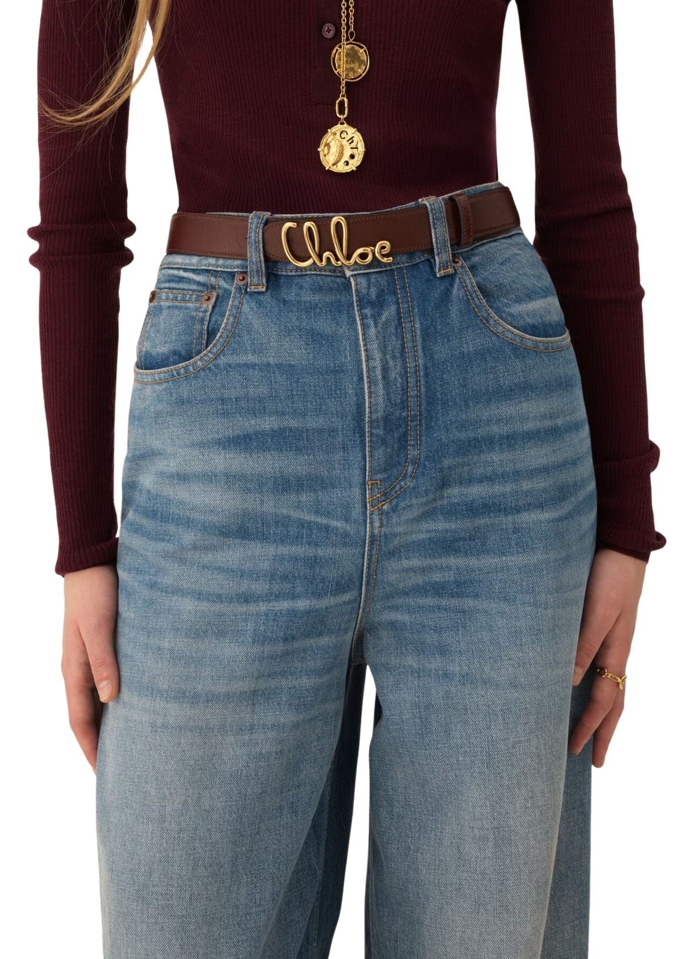 Chloe Iconic Belt - Vermillion