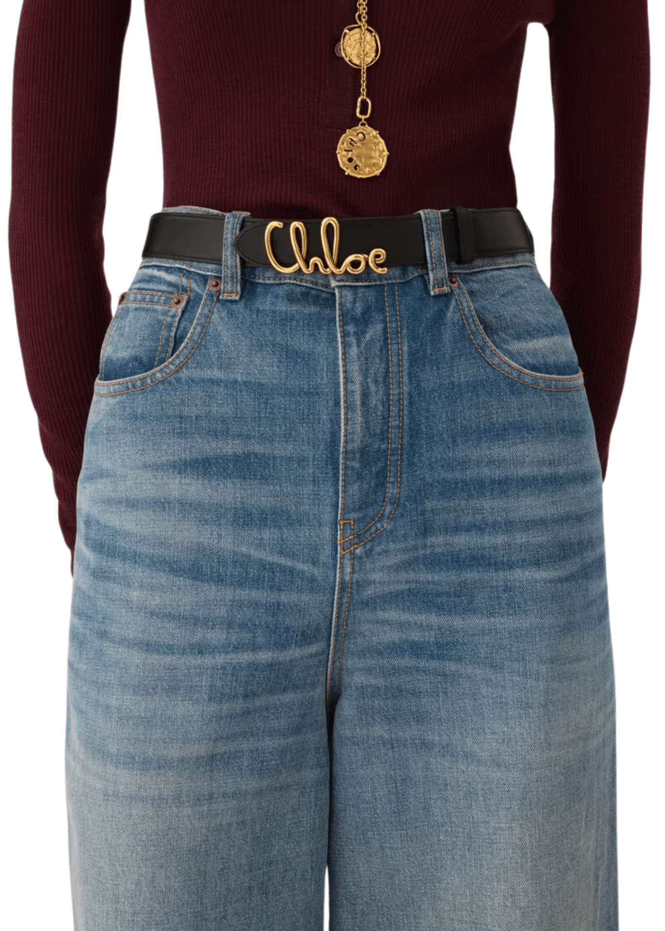 Chloe Iconic Belt - Vermillion
