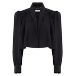 Chloe Jacket in Viscose Faille - Vermillion