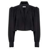Chloe Jacket in Viscose Faille - Vermillion