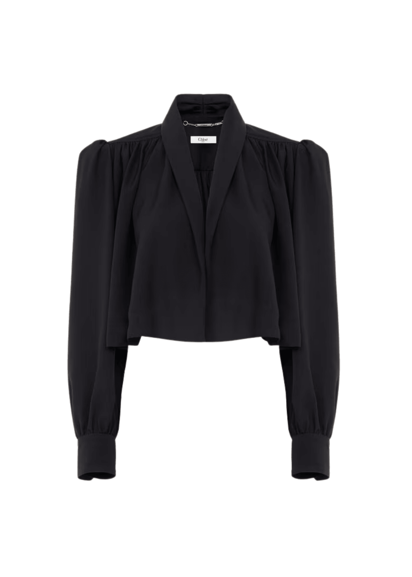 Chloe Jacket in Viscose Faille - Vermillion