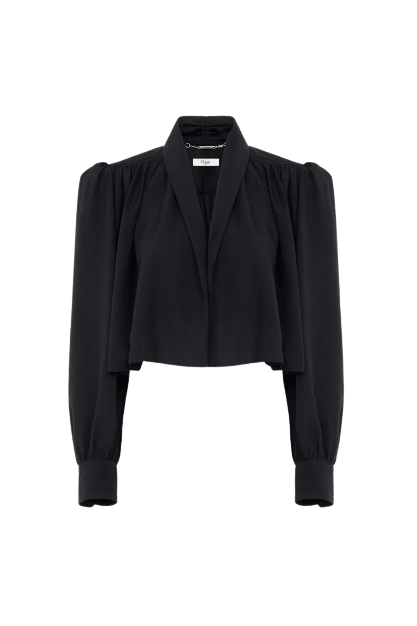 Chloe Jacket in Viscose Faille - Vermillion