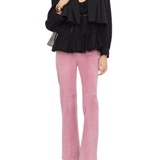 Chloe Jacket in Viscose Faille - Vermillion