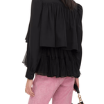 Chloe Jacket in Viscose Faille - Vermillion