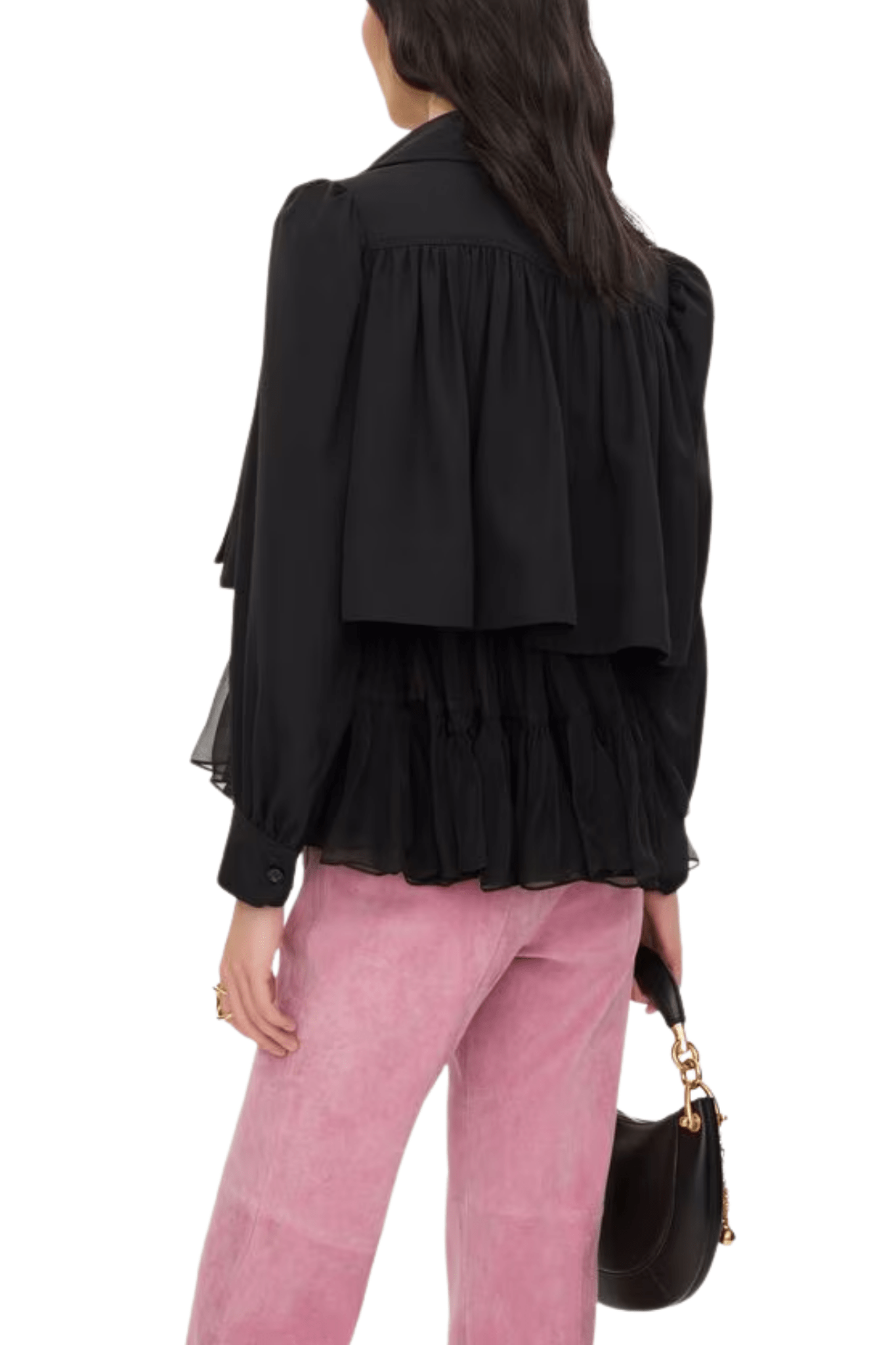 Chloe Jacket in Viscose Faille - Vermillion