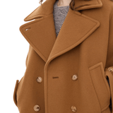 Chloe Jacket MA96 Oversized Short Coat in Wool - Vermillion