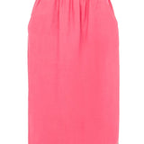 Chloe JU26 Midi Pencil Skirt In Cotton - Mix Gabardine - Vermillion