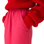 Chloe JU26 Midi Pencil Skirt In Cotton - Mix Gabardine - Vermillion