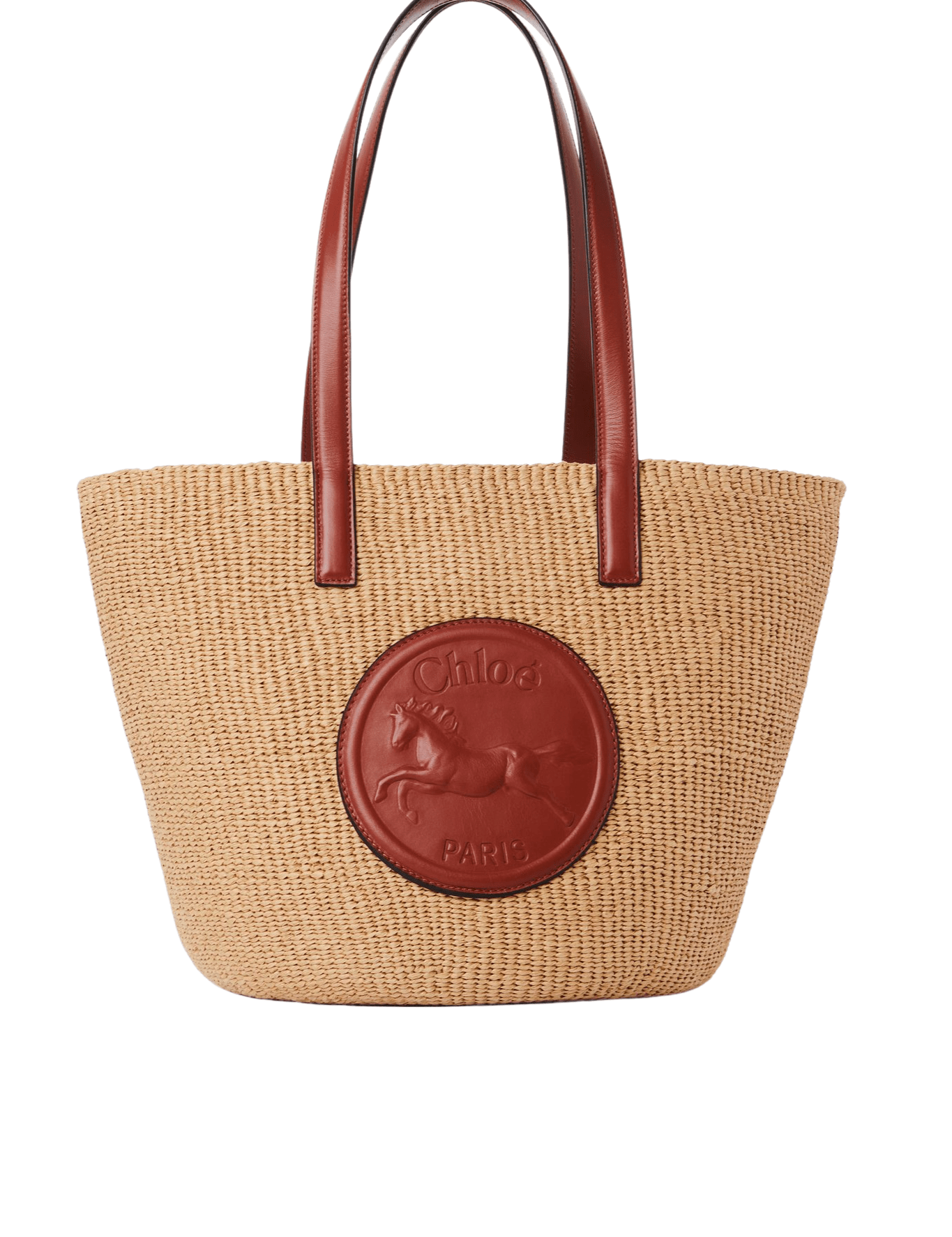 Chloe Large Basket Bag - Vermillion