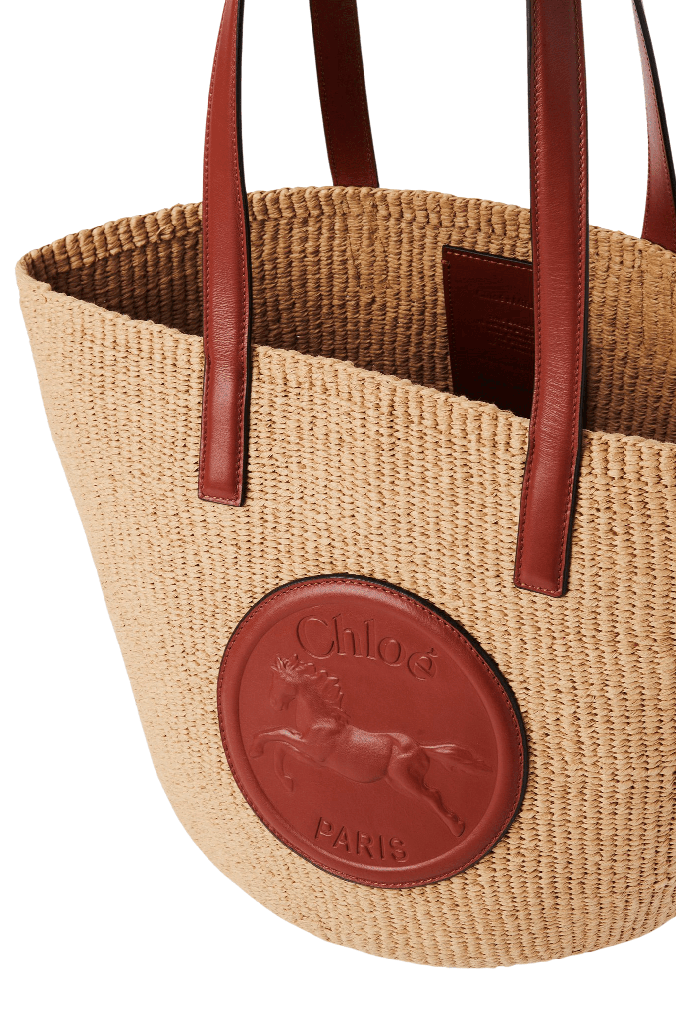 Chloe Large Basket Bag - Vermillion