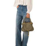 Chloe Marcie Bag in Grained Leather - Vermillion
