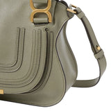 Chloe Marcie Bag in Grained Leather - Vermillion