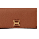 Chloe Marcie Long Wallet with Flap - Vermillion