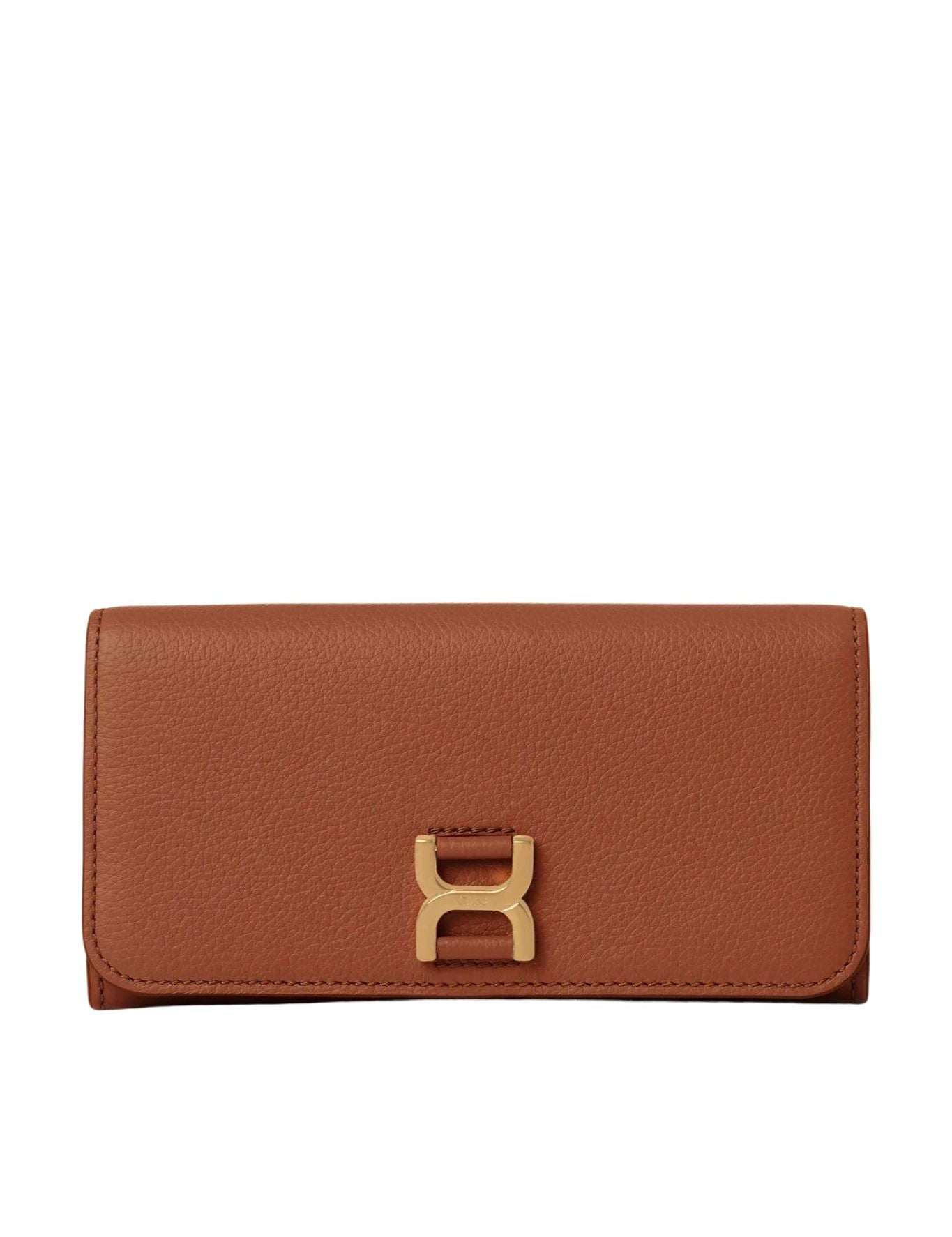 Chloe Marcie Long Wallet with Flap - Vermillion