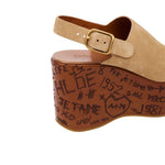 Chloe Maxime Wedge Sandal - Vermillion