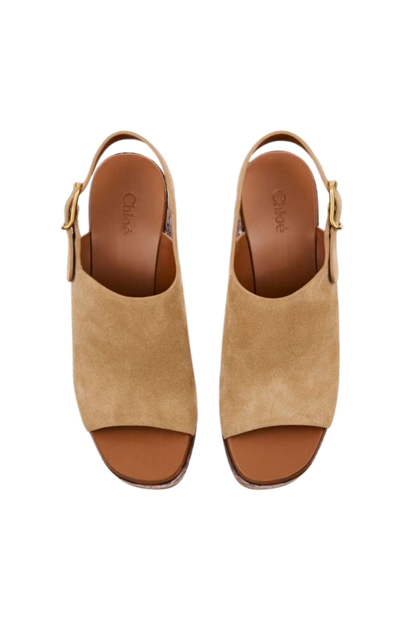 Chloe Maxime Wedge Sandal - Vermillion