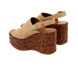 Chloe Maxime Wedge Sandal - Vermillion