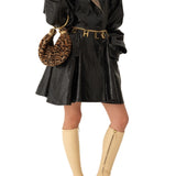 Chloe Mini Bracelet Hobo Bag in Leopard - Print Shearling - Vermillion