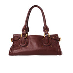 Chloe Paddington Bag in Grained Leather - Vermillion