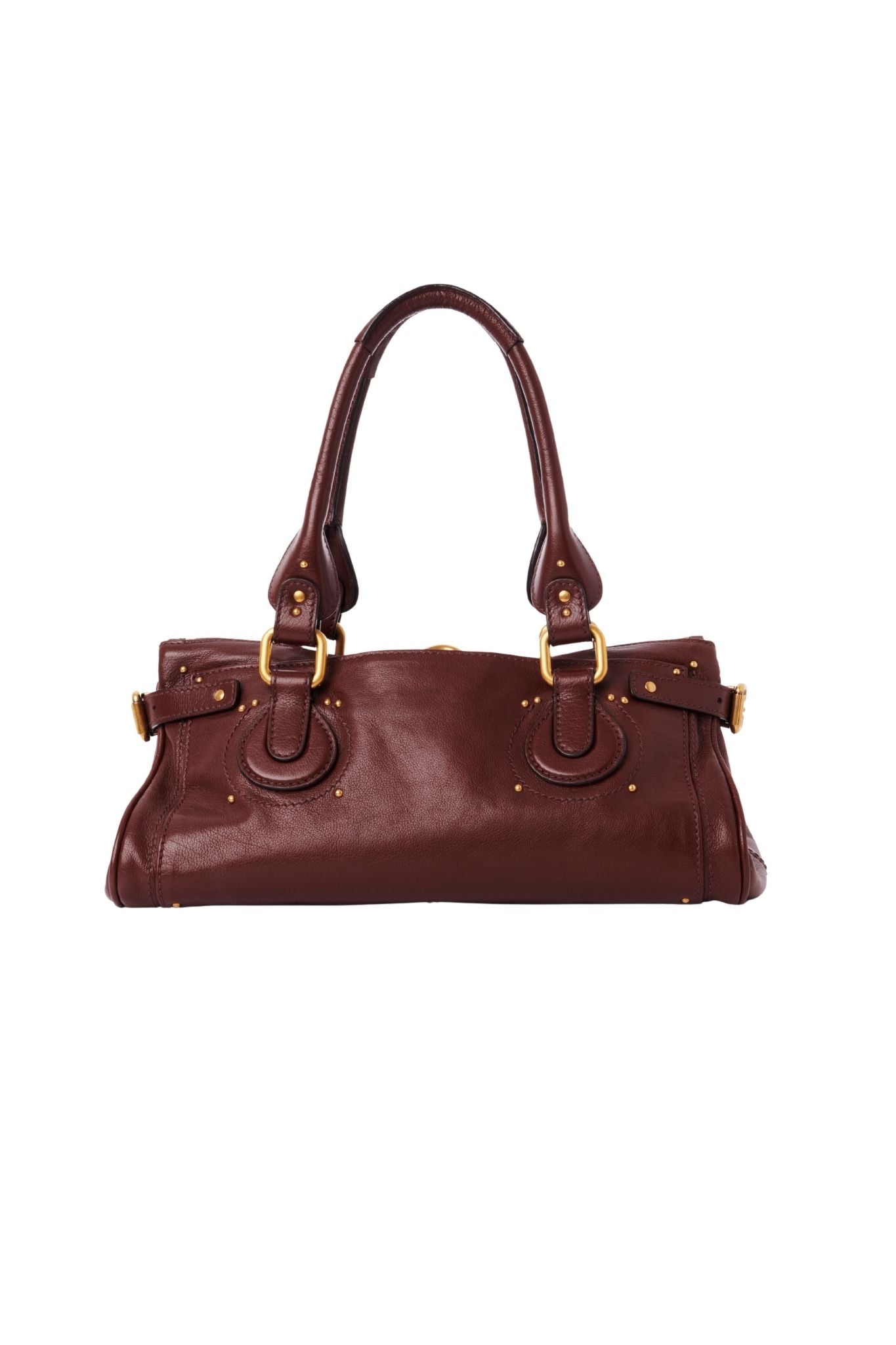 Chloe Paddington Bag in Grained Leather - Vermillion