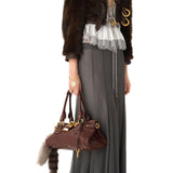 Chloe Paddington Bag in Grained Leather - Vermillion