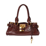 Chloe Paddington Bag in Grained Leather - Vermillion
