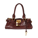 Chloe Paddington Bag in Grained Leather - Vermillion