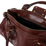 Chloe Paddington Bag in Grained Leather - Vermillion