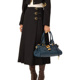 Chloe Paddington Tapestry Blue O/S - Vermillion