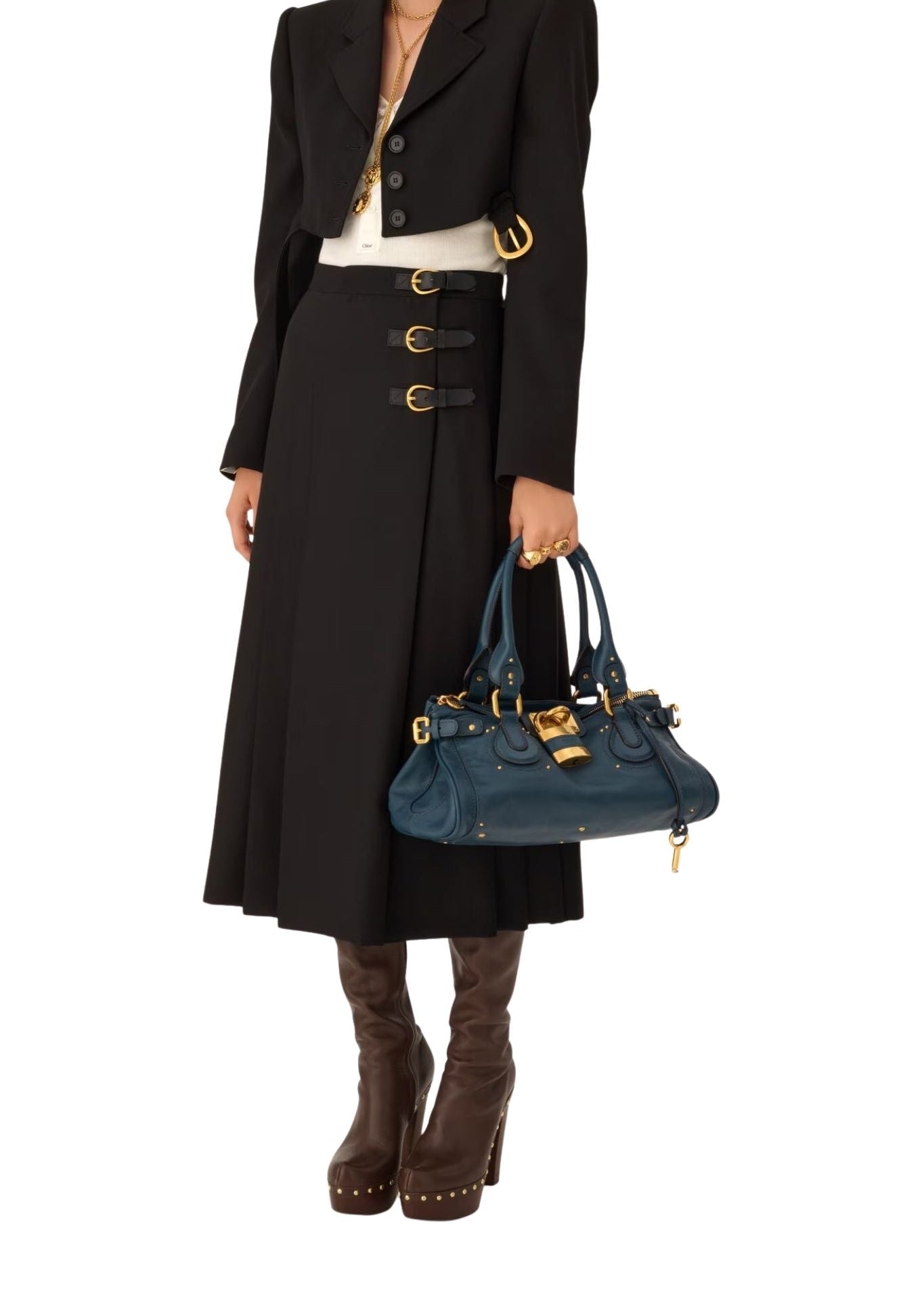 Chloe Paddington Tapestry Blue O/S - Vermillion