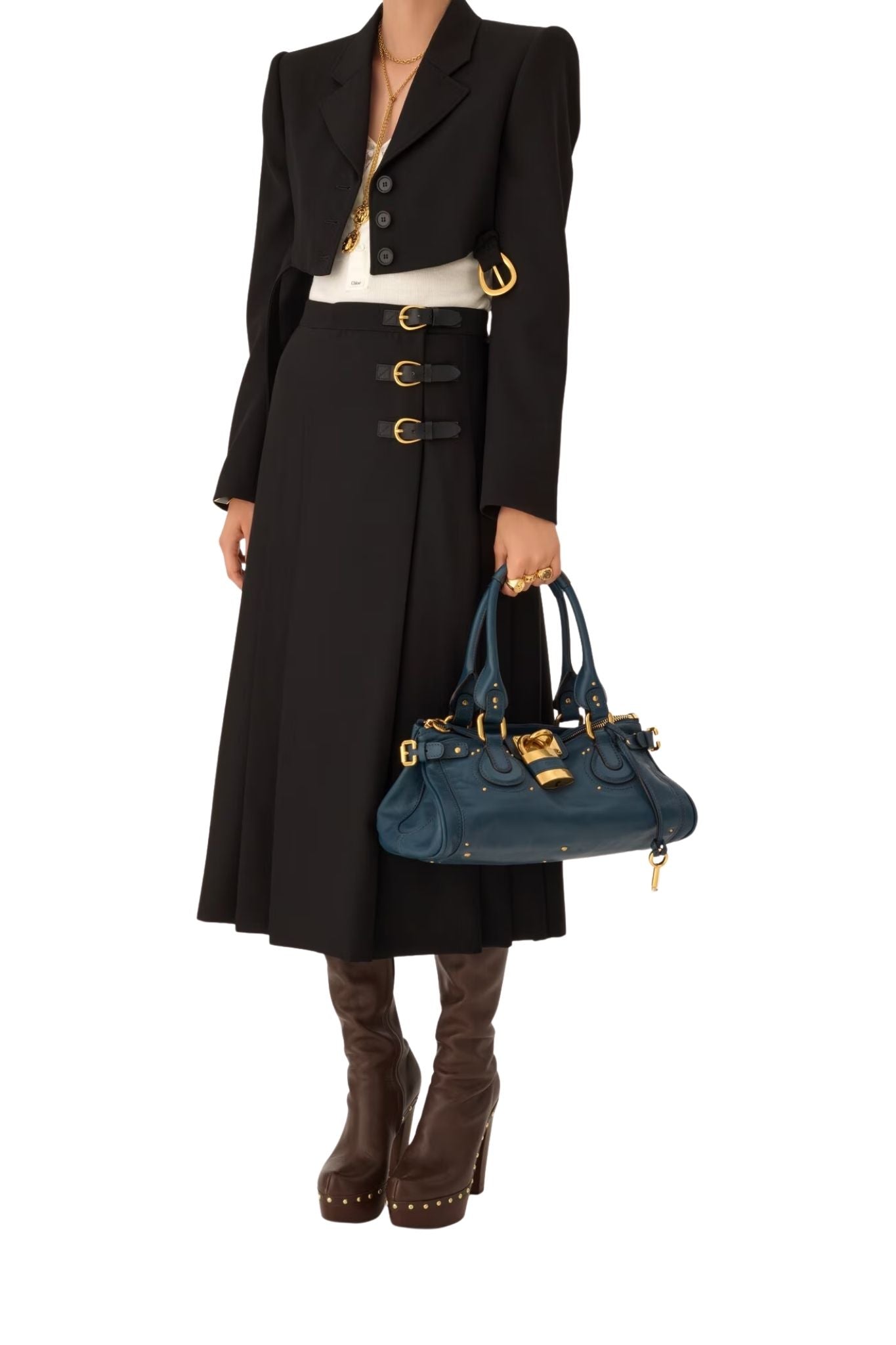 Chloe Paddington Tapestry Blue O/S - Vermillion