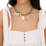 Chloé Postcards Necklace - Vermillion