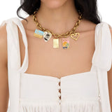 Chloé Postcards Necklace - Vermillion