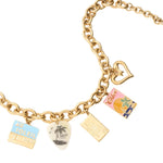 Chloé Postcards Necklace - Vermillion