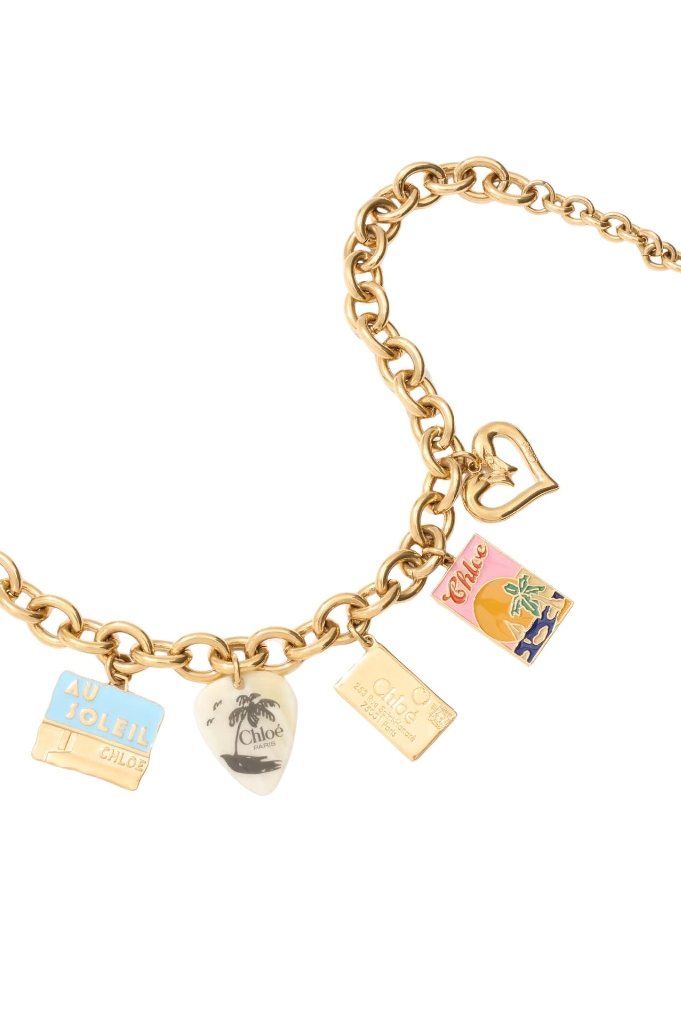 Chloé Postcards Necklace - Vermillion