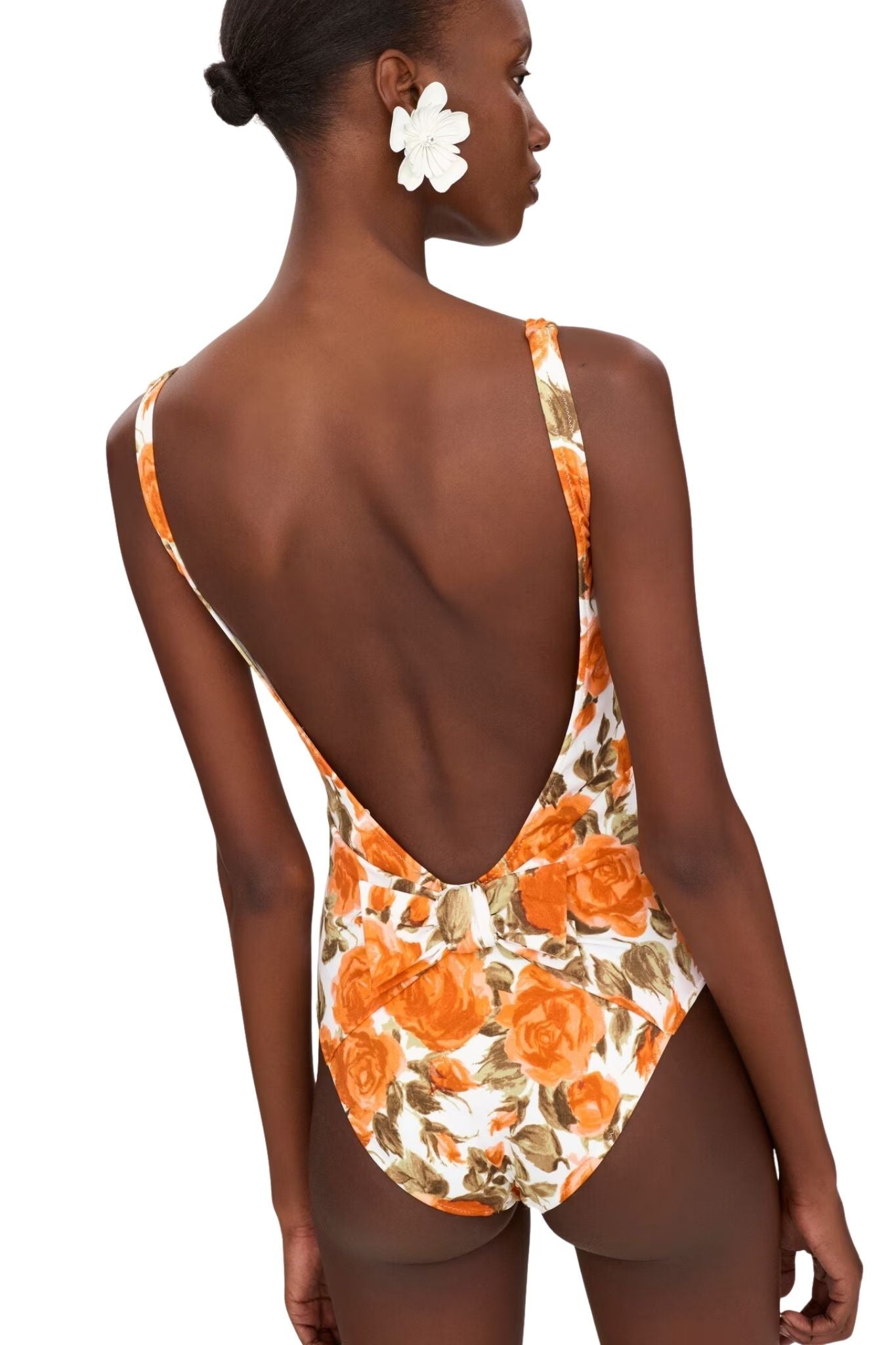 Chloe Rose - Print One - Piece Swimsuit - Vermillion