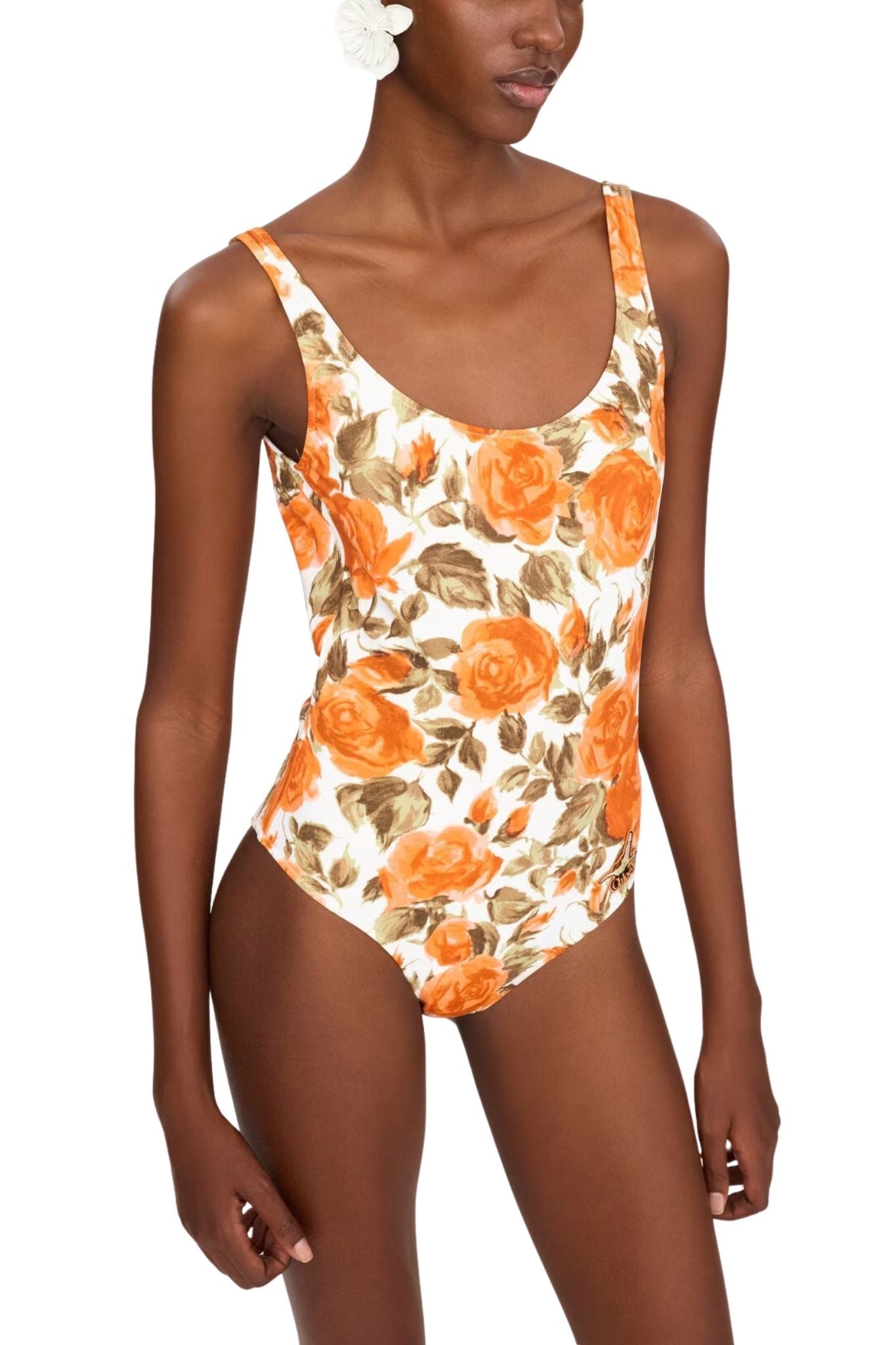 Chloe Rose - Print One - Piece Swimsuit - Vermillion