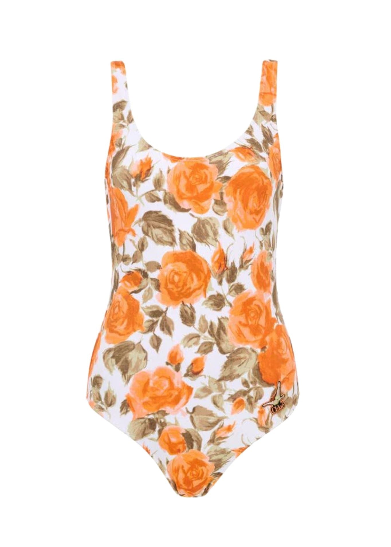 Chloe Rose - Print One - Piece Swimsuit - Vermillion