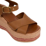 Chloé Sand Wedge Sandal - Vermillion