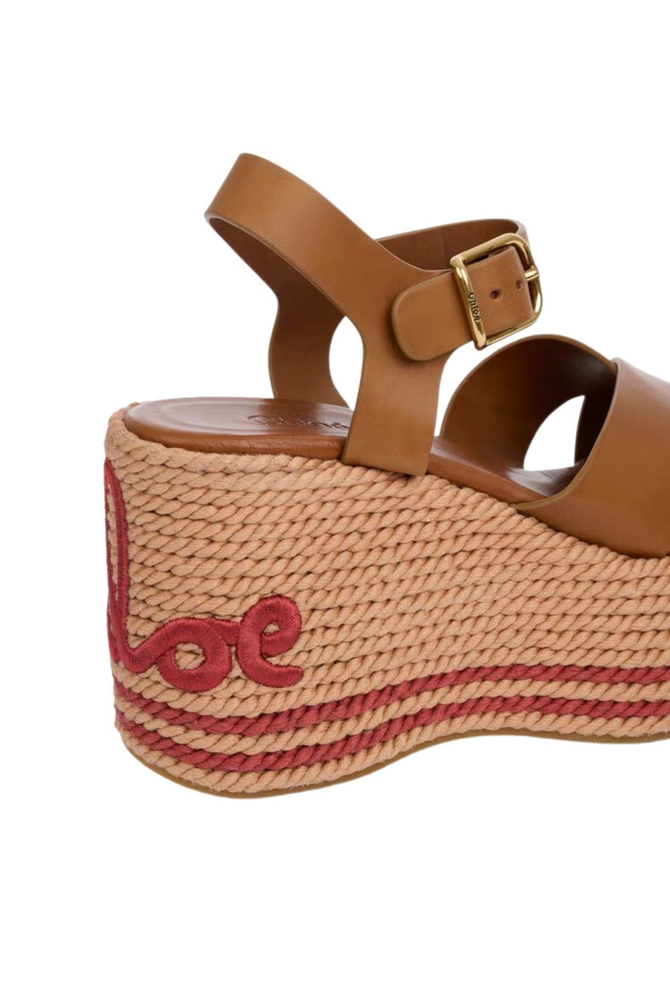 Chloé Sand Wedge Sandal - Vermillion