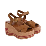 Chloé Sand Wedge Sandal - Vermillion
