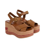 Chloé Sand Wedge Sandal - Vermillion