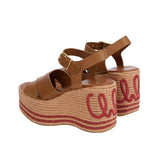 Chloé Sand Wedge Sandal - Vermillion