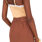 Chloe Skirt in Cotton Poplin - Vermillion